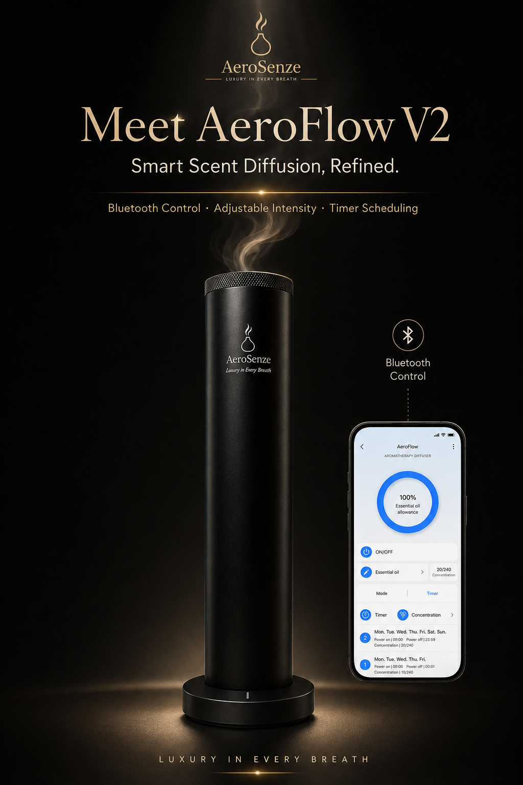 AeroSenze AeroFlow V2 smart scent diffuser